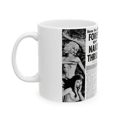 Forest of Naked Thrills, Man's True Danger, July 1967 - White Coffee Mug - Go Mug Yourself