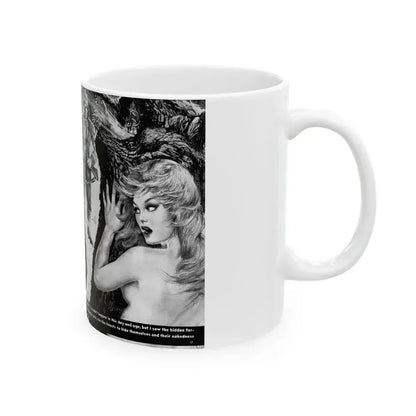 Forest of Naked Thrills, Man's True Danger, July 1967 - White Coffee Mug - Go Mug Yourself
