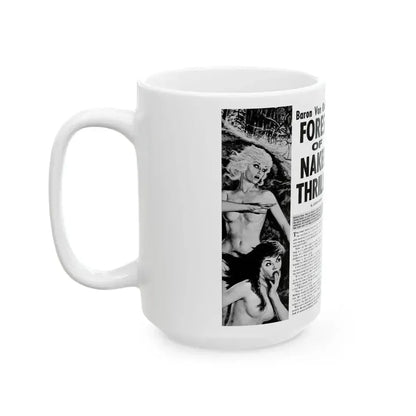 Forest of Naked Thrills, Man's True Danger, July 1967 - White Coffee Mug - Go Mug Yourself