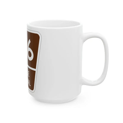 Forest Route 186 Puerto Rico (Puerto Rico) (Road Sign) White Coffee Mug - Go Mug Yourself