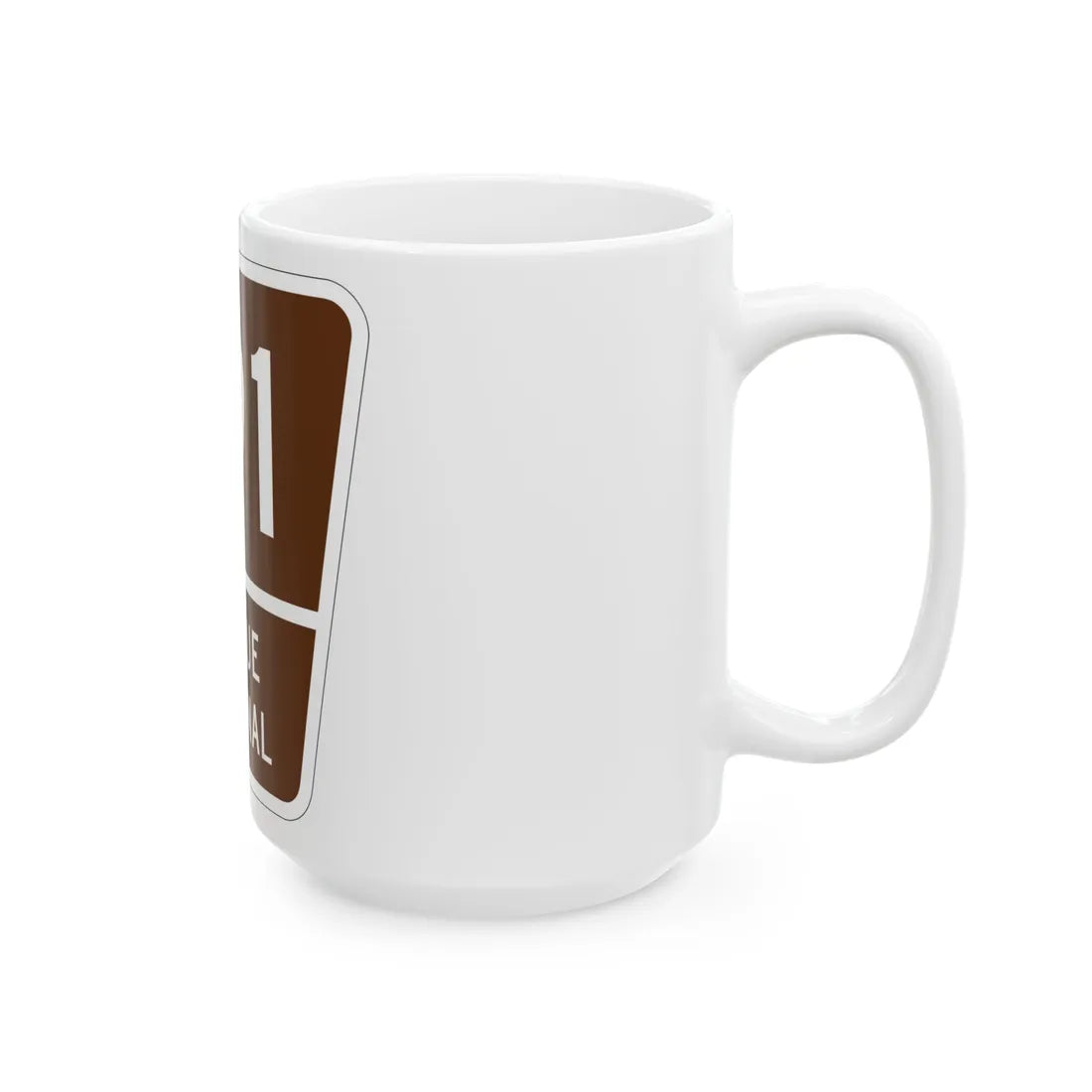 Forest Route 191 Puerto Rico (Puerto Rico) (Road Sign) White Coffee Mug - Go Mug Yourself