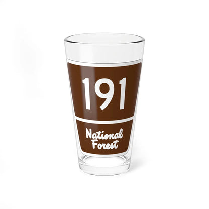 Forest Route 191 (Puerto Rico) (Road Sign) Pint Glass 16oz 16oz - Go Mug Yourself