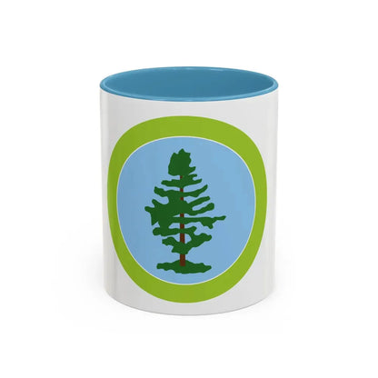 Forestry (Boy Scout Merit Badge) Accent Coffee Mug 11oz Light Blue - Go Mug Yourself