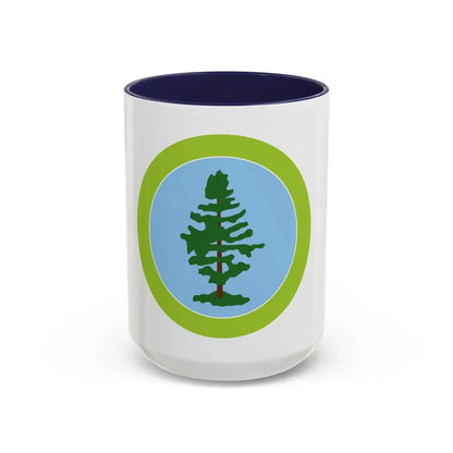 Forestry (Boy Scout Merit Badge) Accent Coffee Mug 15oz Navy - Go Mug Yourself