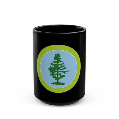 Forestry (Boy Scout Merit Badge) Black Coffee Mug-15oz-Go Mug Yourself