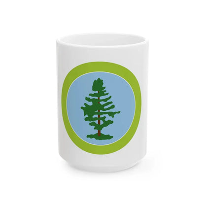 Forestry (Boy Scout Merit Badge) White Coffee Mug 15oz - Go Mug Yourself
