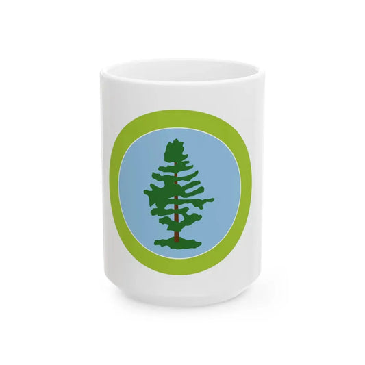 Forestry (Boy Scout Merit Badge) White Coffee Mug 15oz - Go Mug Yourself