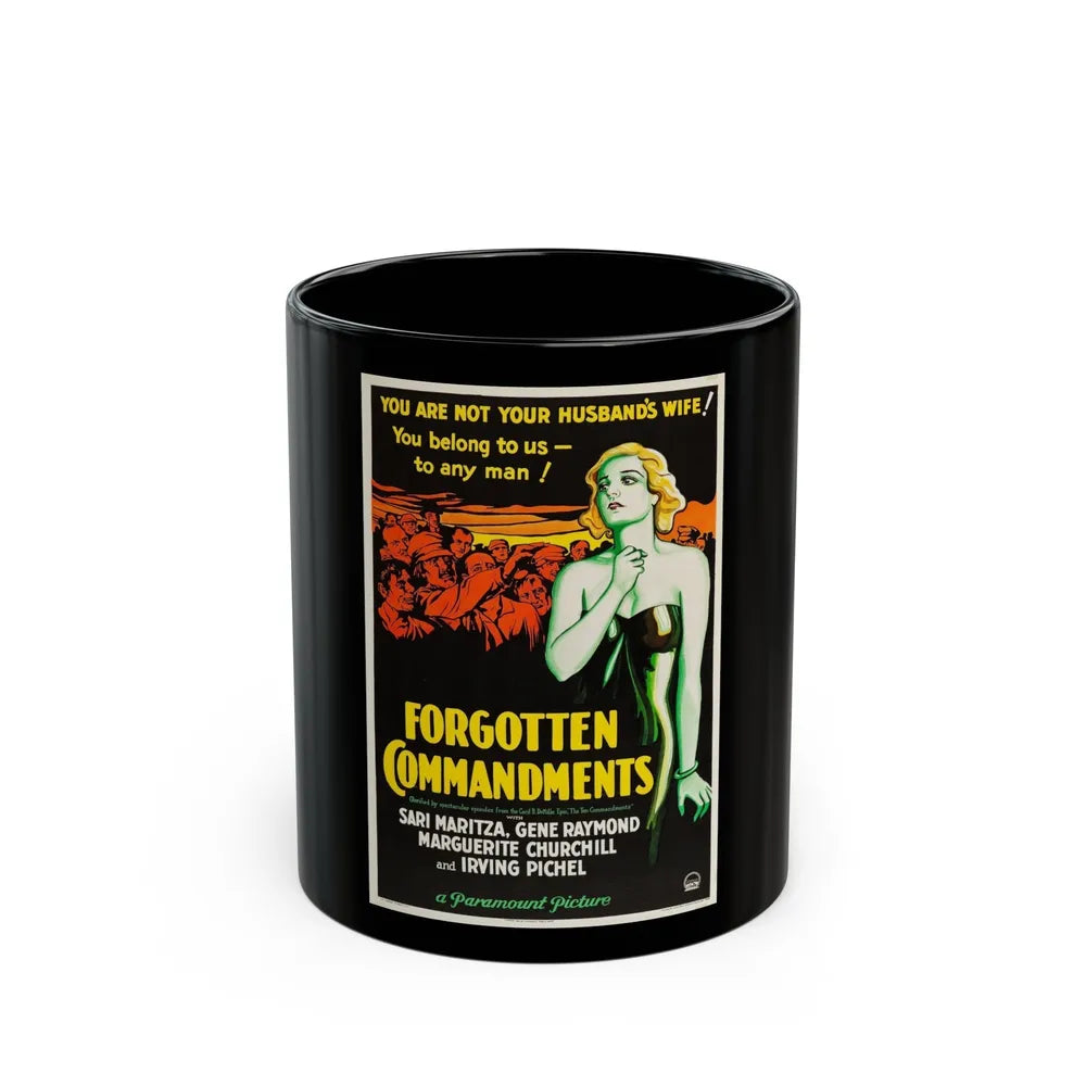 FORGOTTEN COMMANDMENTS 1932 Movie Poster - Black Coffee Mug-11oz-Go Mug Yourself