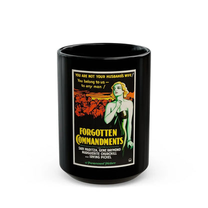 FORGOTTEN COMMANDMENTS 1932 Movie Poster - Black Coffee Mug-15oz-Go Mug Yourself