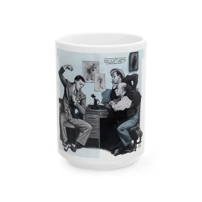 Forgotten Manslaughter (1), Redbook, December 1933 - White Coffee Mug 15oz - Go Mug Yourself