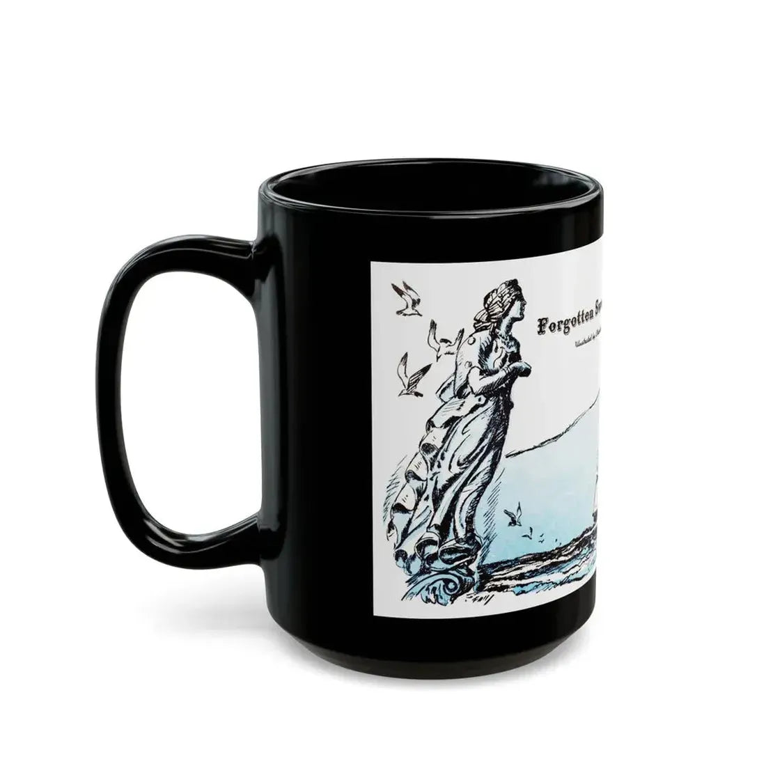 Forgotten Sweethearts of the Sea, Blue Book Magazine, April 1948 - Black Coffee Mug - Go Mug Yourself
