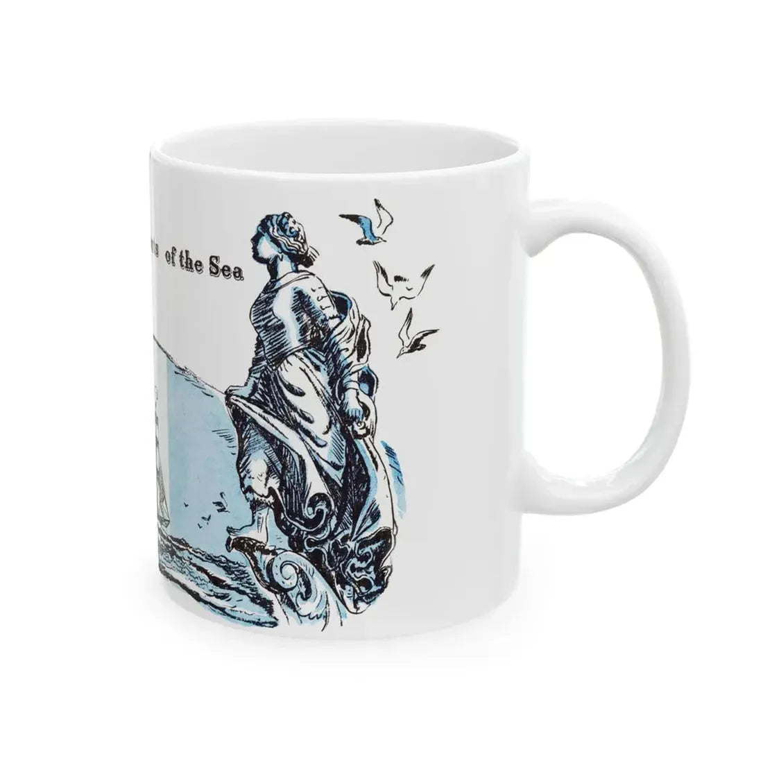 Forgotten Sweethearts of the Sea, Blue Book Magazine, April 1948 - White Coffee Mug - Go Mug Yourself