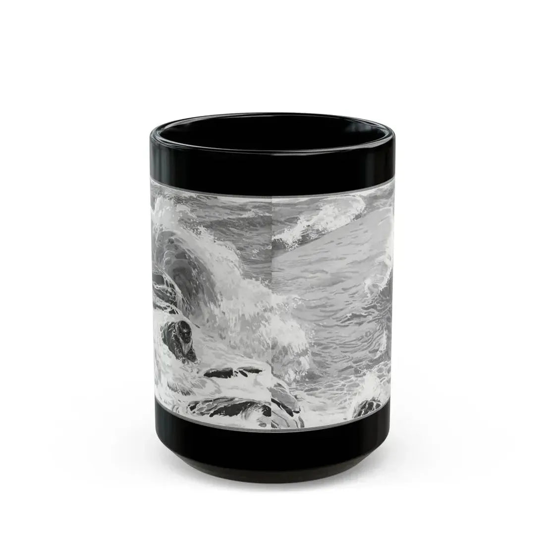 Forlorn Island (Pt. 1-1), The American Magazine, July 1932 - Black Coffee Mug 15oz - Go Mug Yourself