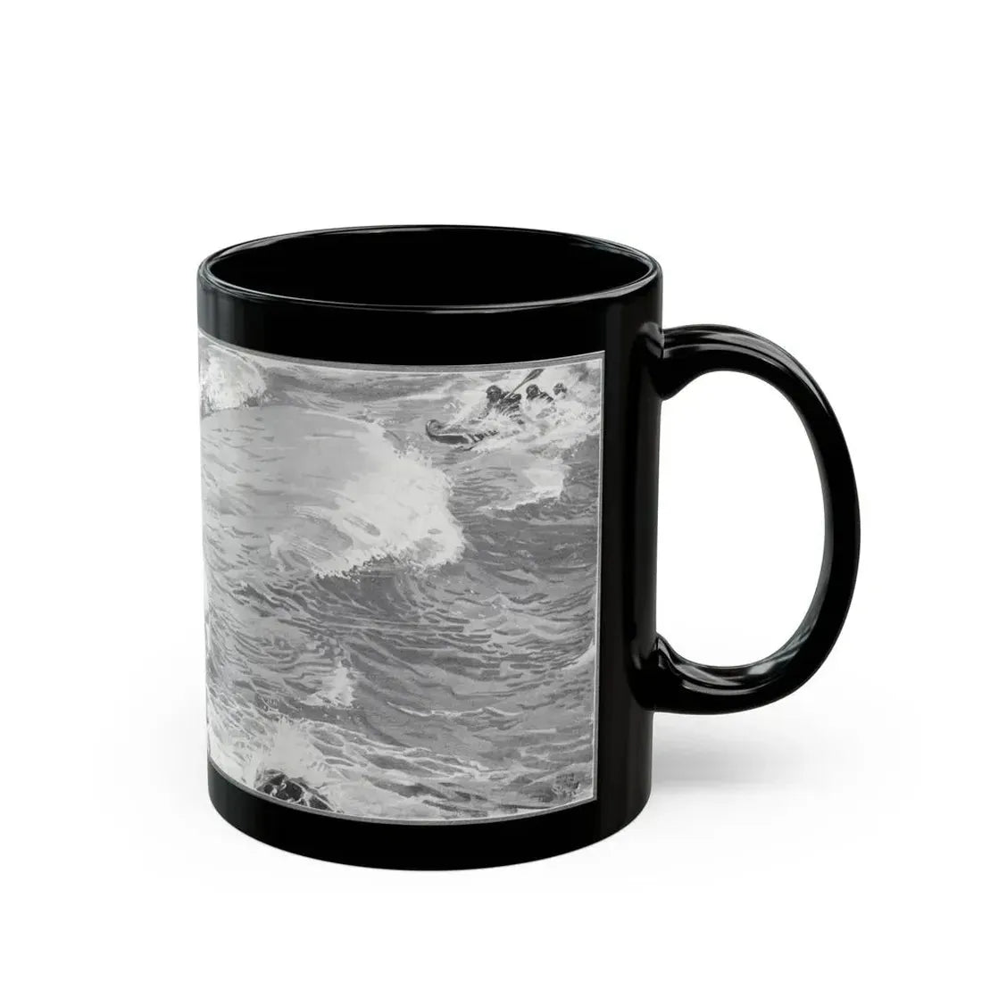 Forlorn Island (Pt. 1-1), The American Magazine, July 1932 - Black Coffee Mug - Go Mug Yourself