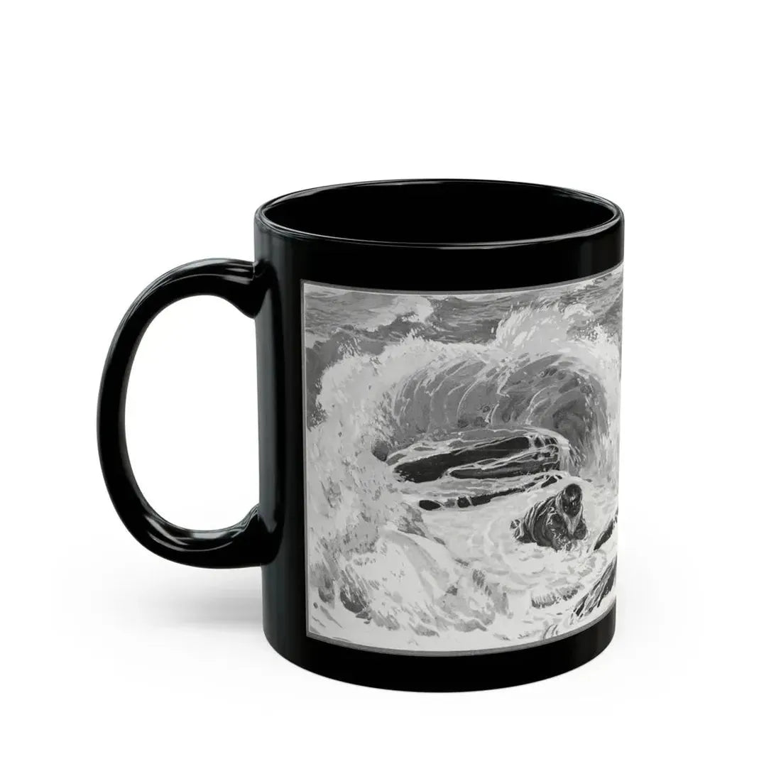 Forlorn Island (Pt. 1-1), The American Magazine, July 1932 - Black Coffee Mug - Go Mug Yourself