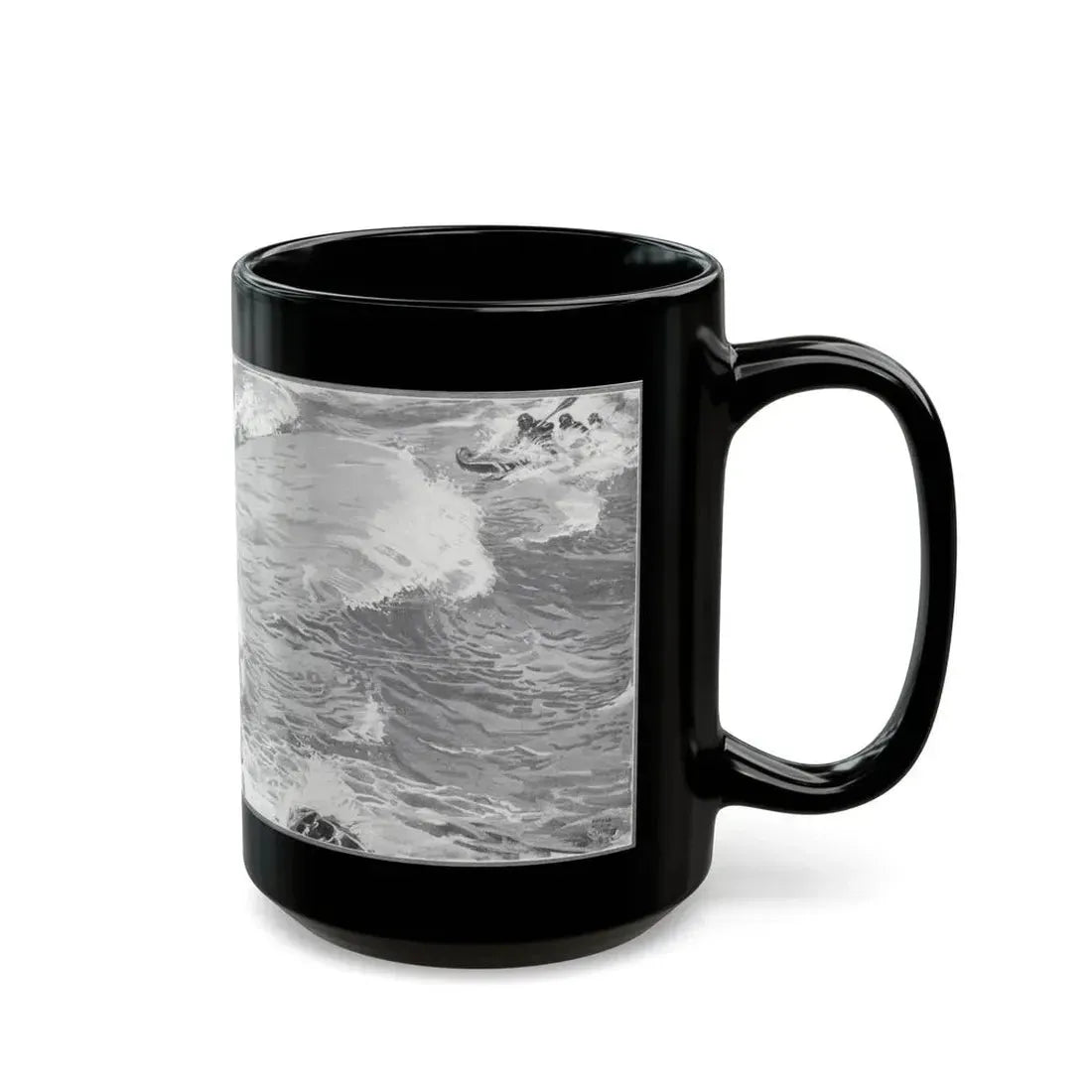 Forlorn Island (Pt. 1-1), The American Magazine, July 1932 - Black Coffee Mug - Go Mug Yourself