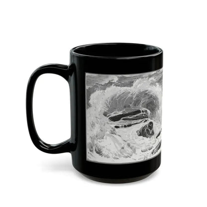 Forlorn Island (Pt. 1-1), The American Magazine, July 1932 - Black Coffee Mug - Go Mug Yourself