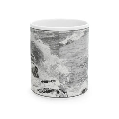 Forlorn Island (Pt. 1-1), The American Magazine, July 1932 - White Coffee Mug 11oz - Go Mug Yourself