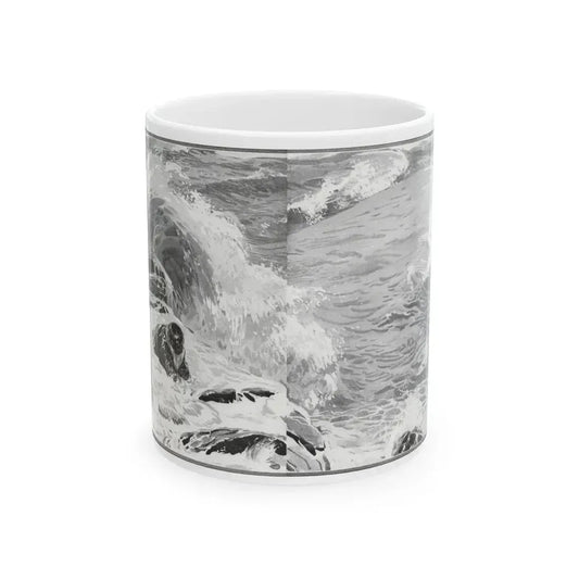 Forlorn Island (Pt. 1-1), The American Magazine, July 1932 - White Coffee Mug 11oz - Go Mug Yourself