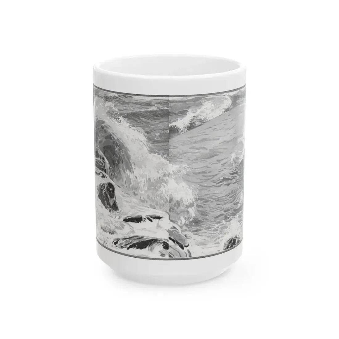 Forlorn Island (Pt. 1-1), The American Magazine, July 1932 - White Coffee Mug 15oz - Go Mug Yourself