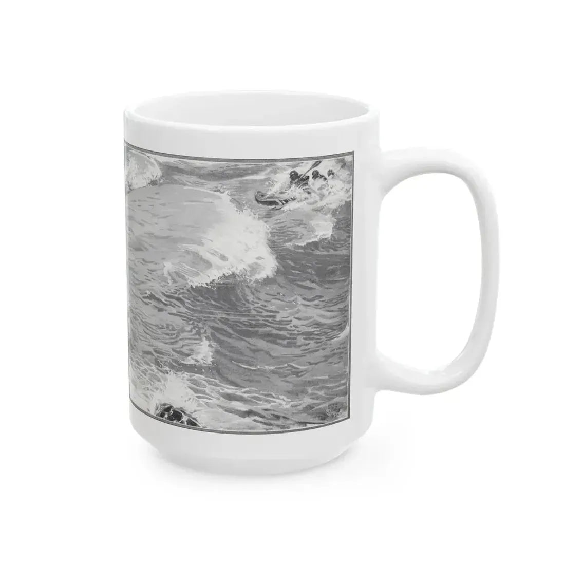 Forlorn Island (Pt. 1-1), The American Magazine, July 1932 - White Coffee Mug - Go Mug Yourself