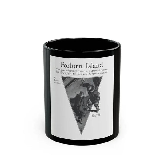 Forlorn Island (Pt. 2-2), The American Magazine, August 1932_2 - Black Coffee Mug 11oz - Go Mug Yourself