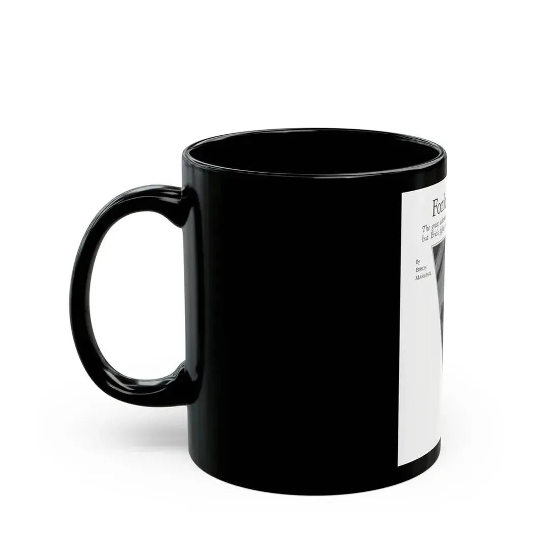 Forlorn Island (Pt. 2-2), The American Magazine, August 1932_2 - Black Coffee Mug - Go Mug Yourself