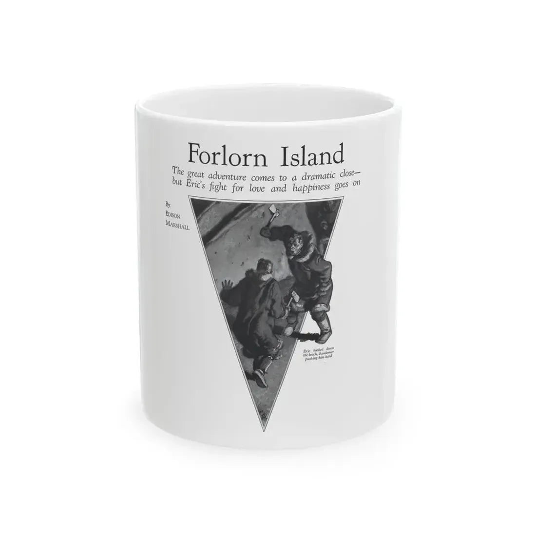 Forlorn Island (Pt. 2-2), The American Magazine, August 1932_2 - White Coffee Mug 11oz - Go Mug Yourself