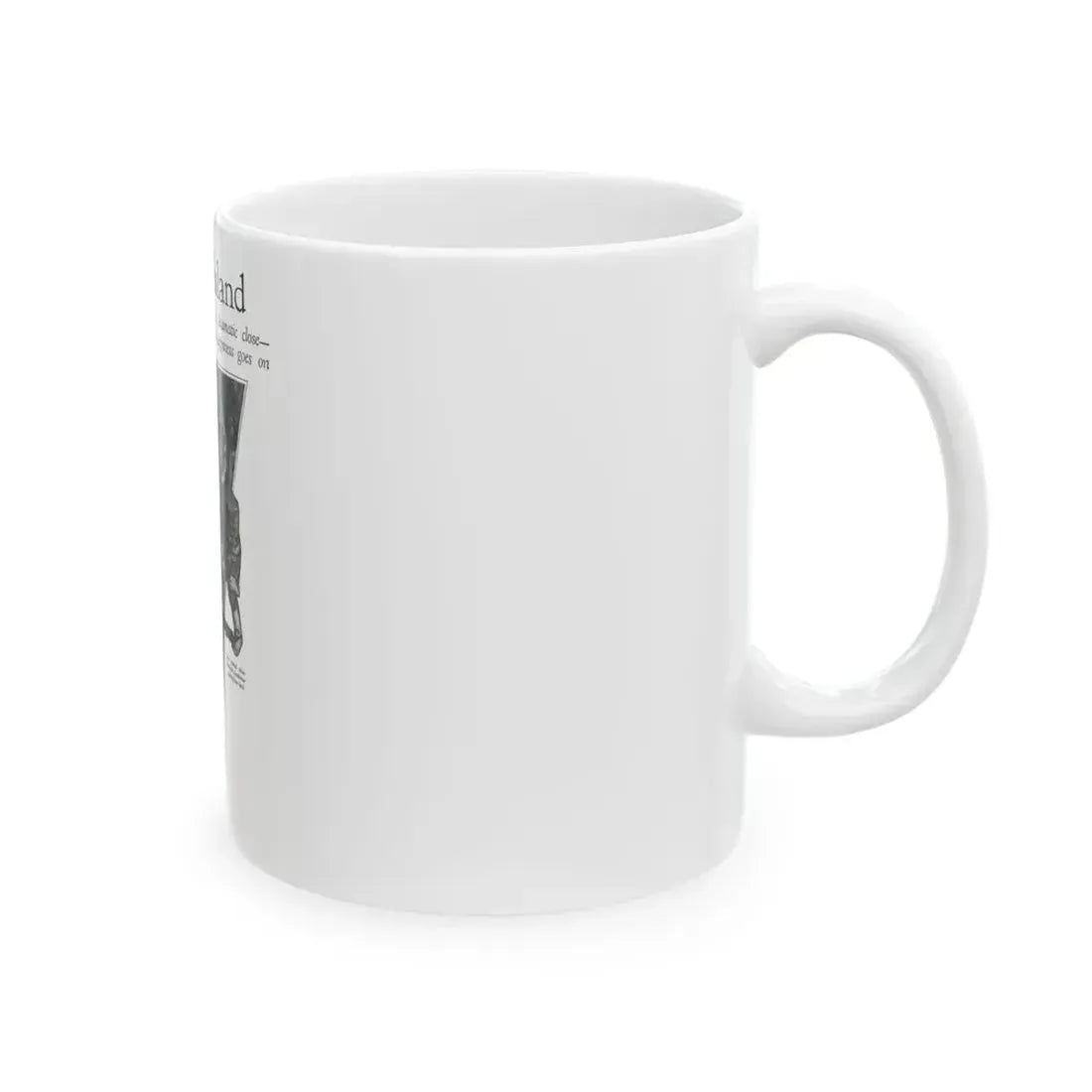 Forlorn Island (Pt. 2-2), The American Magazine, August 1932_2 - White Coffee Mug - Go Mug Yourself