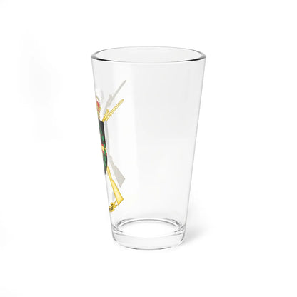 Former Coat of Arms of the 2nd Spanish Legion Brigade King Alfonso XIII (Spain) (Coat of Arms) Pint Glass 16oz - Go Mug Yourself