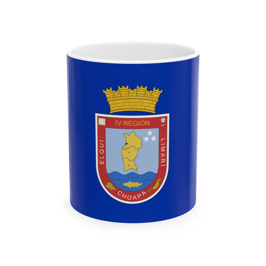 Former flag of Coquimbo Region Chile (Chile) White Coffee Mug 11oz - Go Mug Yourself
