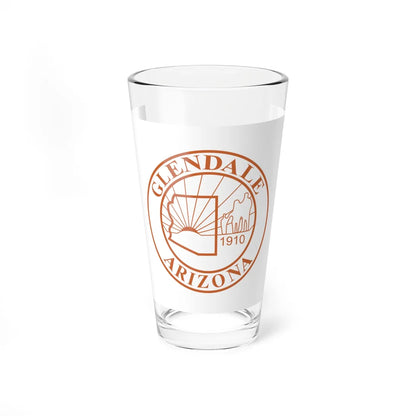 Former flag of Glendale Arizona (United States) Pint Glass 16oz 16oz - Go Mug Yourself