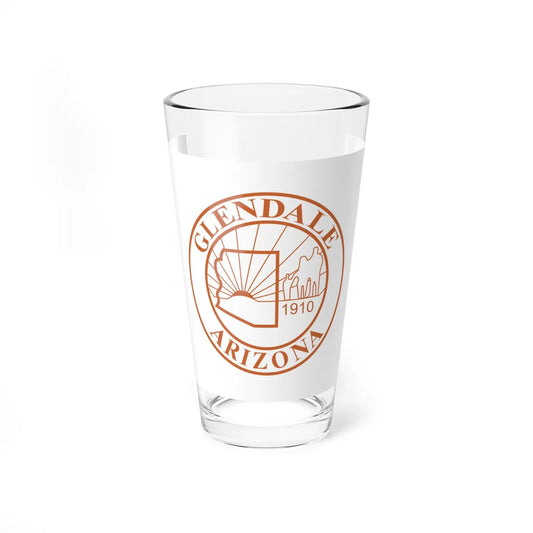 Former flag of Glendale Arizona (United States) Pint Glass 16oz 16oz - Go Mug Yourself