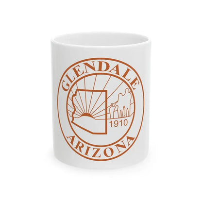 Former flag of Glendale Arizona (United States) White Coffee Mug 11oz - Go Mug Yourself