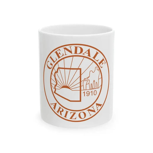 Former flag of Glendale Arizona (United States) White Coffee Mug 11oz - Go Mug Yourself