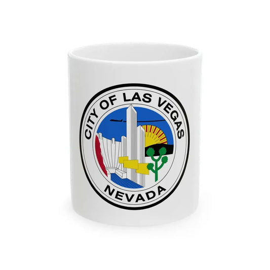 Former flag of Las Vegas Nevada 1968 (United States) White Coffee Mug 11oz - Go Mug Yourself
