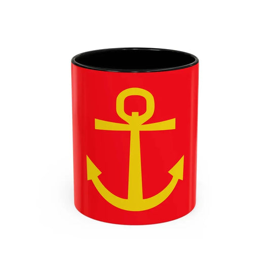 Former flag of Narvik Nordland Norway - Accent Coffee Mug 11oz Black - Go Mug Yourself