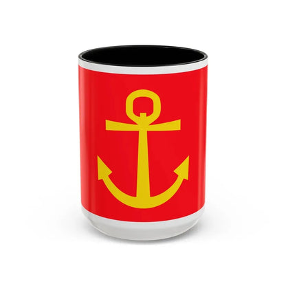 Former flag of Narvik Nordland Norway - Accent Coffee Mug 15oz Black - Go Mug Yourself