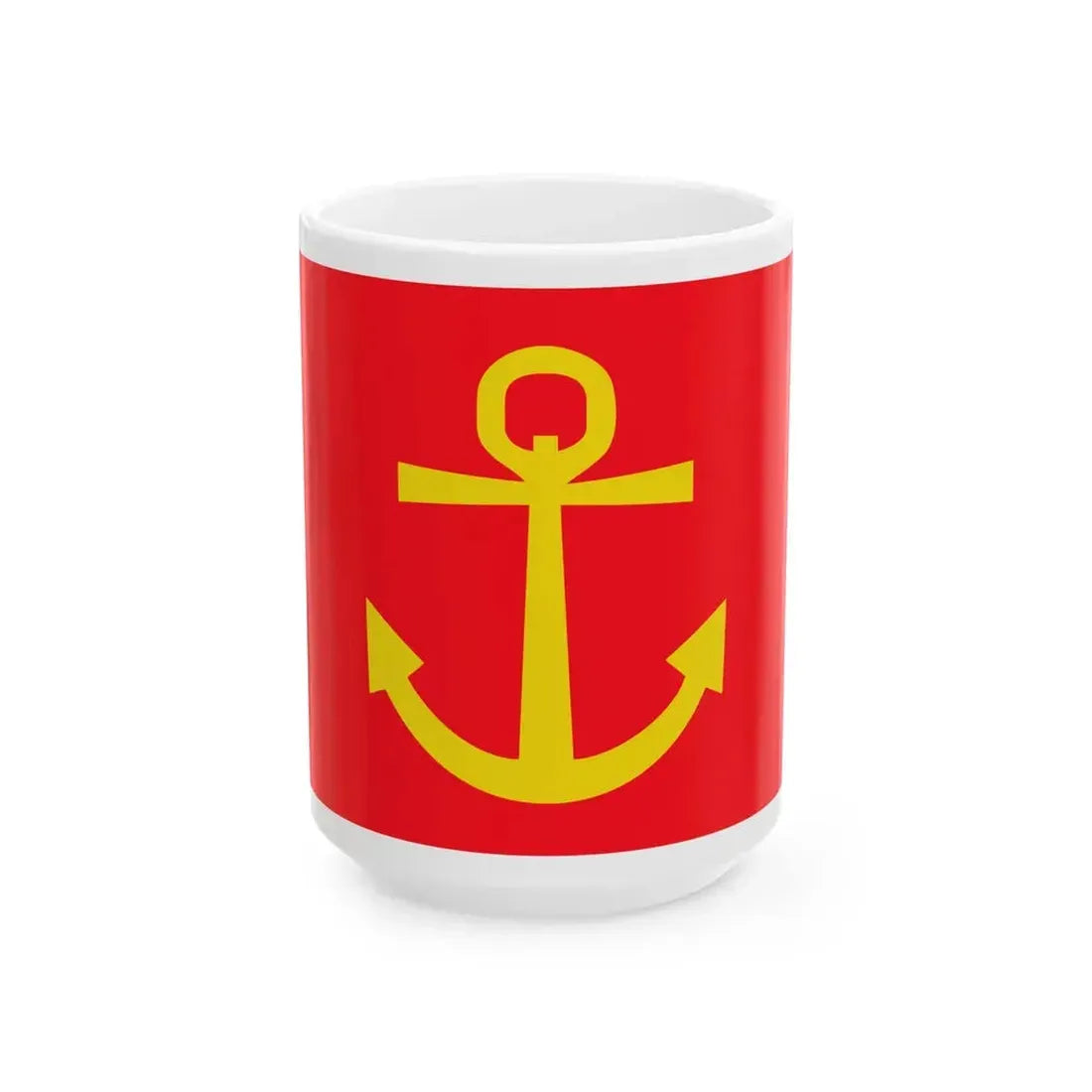 Former flag of Narvik Nordland Norway - White Coffee Mug 15oz - Go Mug Yourself