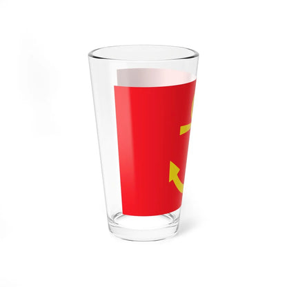 Former flag of Narvik (Norway) Pint Glass 16oz - Go Mug Yourself