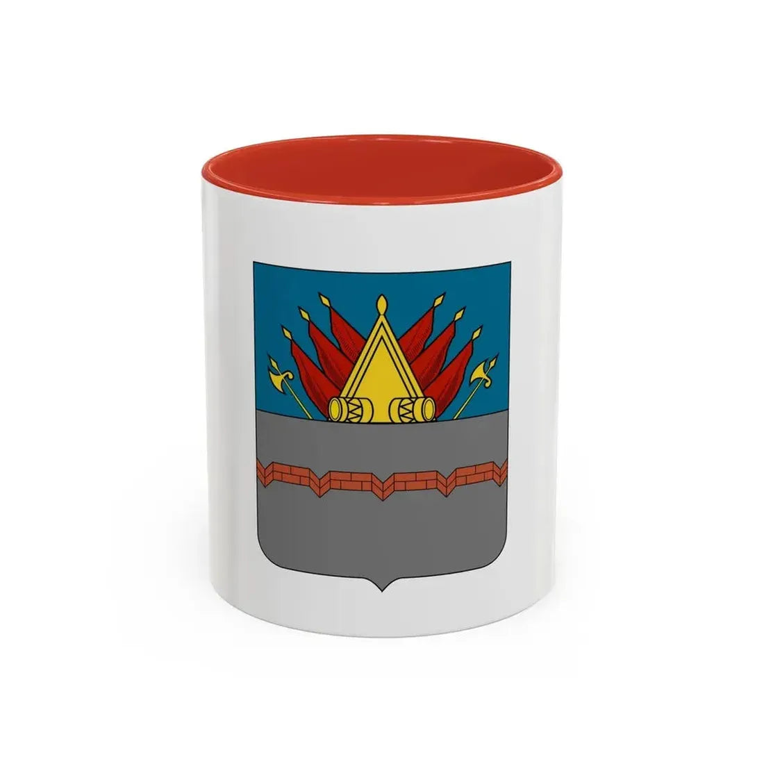Former Flag of Omsk Russia - Accent Coffee Mug 11oz Red - Go Mug Yourself