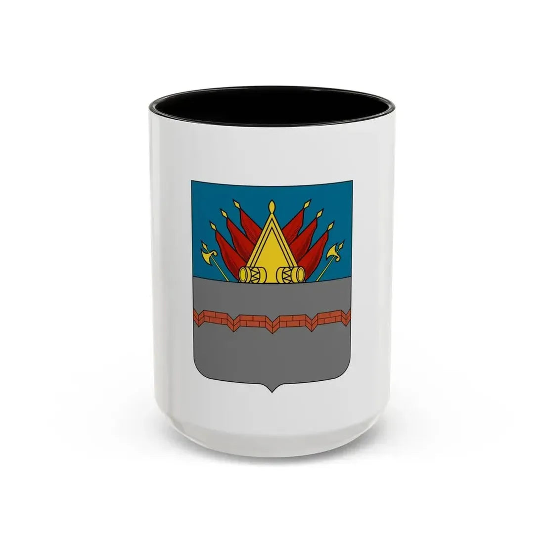 Former Flag of Omsk Russia - Accent Coffee Mug 15oz Black - Go Mug Yourself