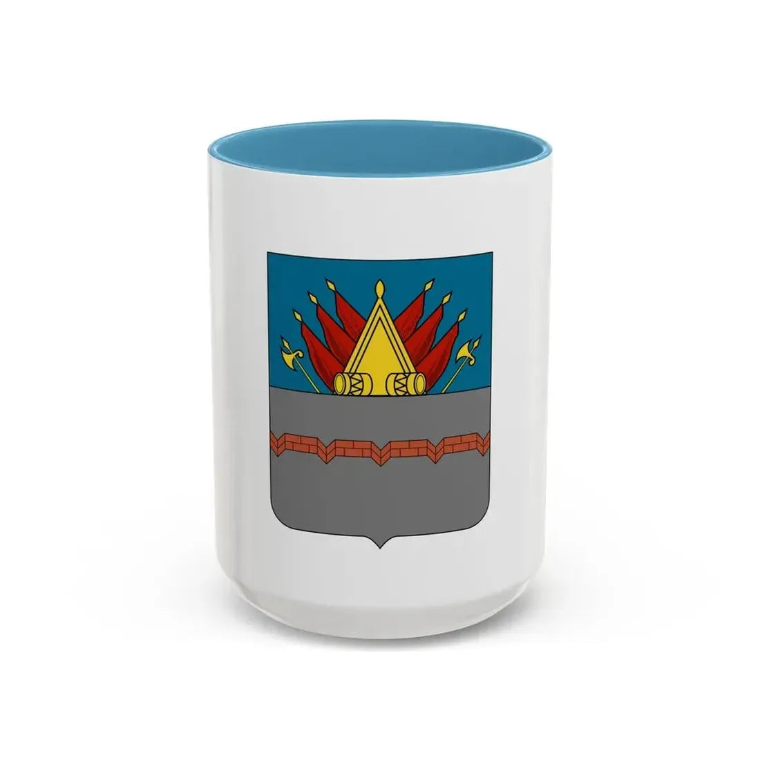 Former Flag of Omsk Russia - Accent Coffee Mug 15oz Light Blue - Go Mug Yourself