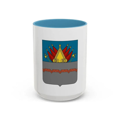 Former Flag of Omsk Russia - Accent Coffee Mug 15oz Light Blue - Go Mug Yourself