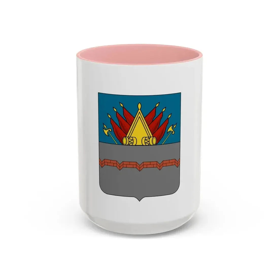 Former Flag of Omsk Russia - Accent Coffee Mug 15oz Pink - Go Mug Yourself