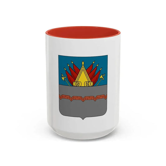 Former Flag of Omsk Russia - Accent Coffee Mug 15oz Red - Go Mug Yourself