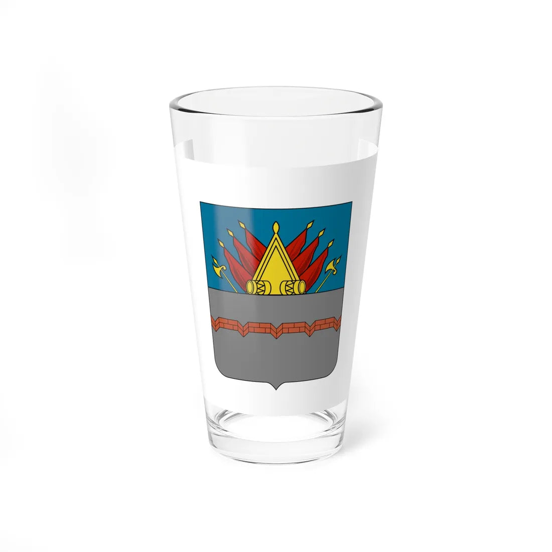 Former Flag of Omsk Russia - Pint Glass 16oz 16oz - Go Mug Yourself