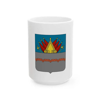 Former Flag of Omsk Russia - White Coffee Mug 15oz - Go Mug Yourself