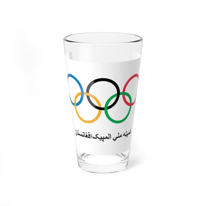 Former Flag of the Afghanistan Olympic Committee (Afghanistan) Pint Glass 16oz 16oz - Go Mug Yourself