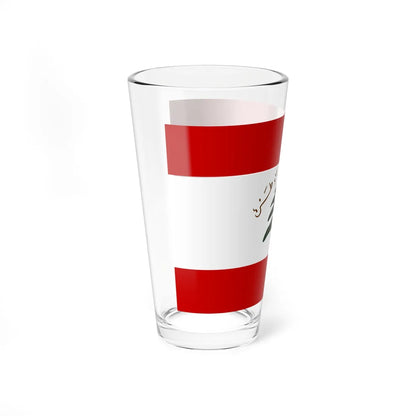 Former Flag of the Lebanese Army (Lebanon) Pint Glass 16oz - Go Mug Yourself
